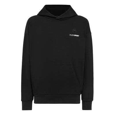 Sweatshirt PLEIN SPORT "Scratch", Herren, Gr. XS, schwarz (02, schwarz), Obermaterial: 87% Baumwolle, 13% Polyester, Sweatshirts Sweatshirt