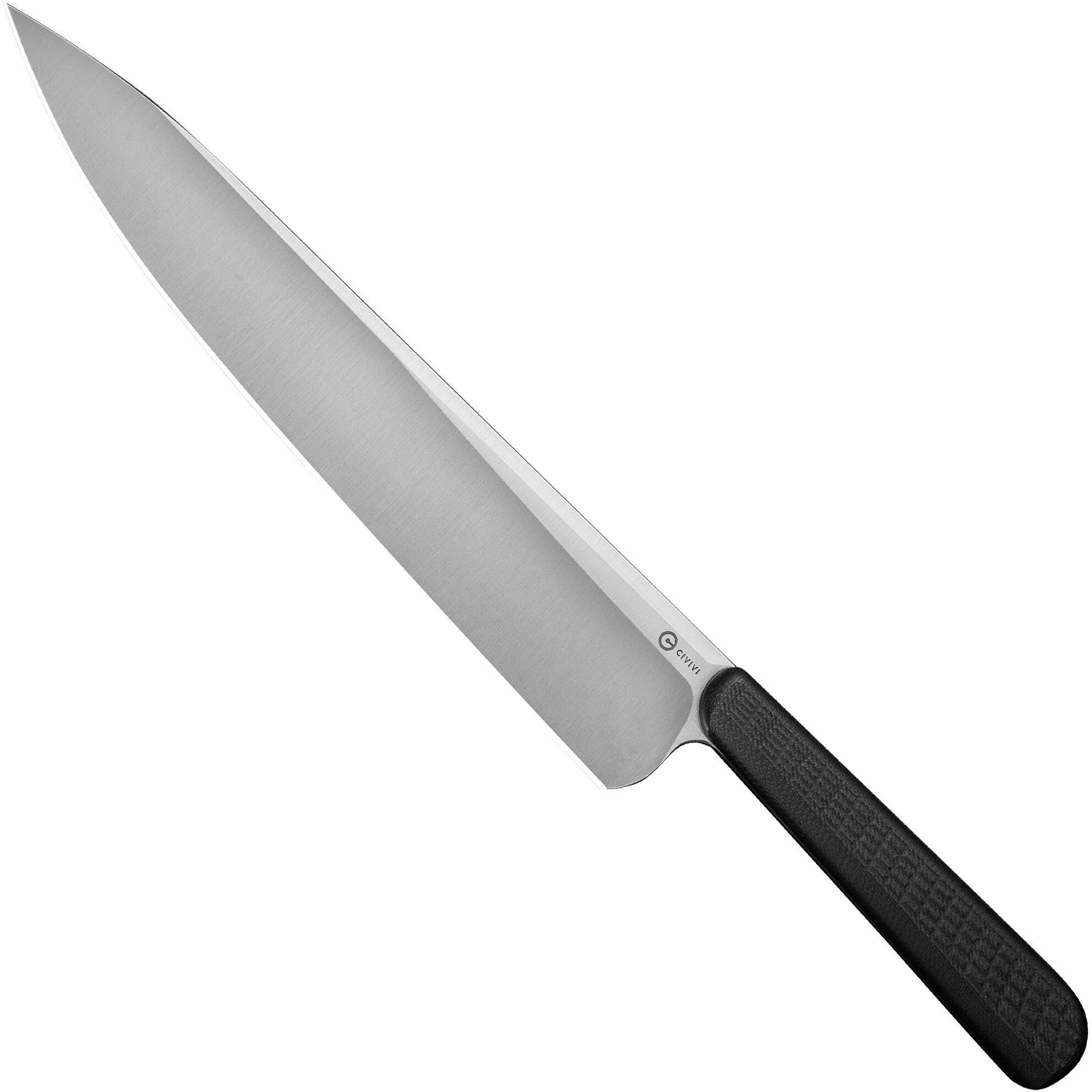 Nóż szefa kuchni Civivi Cibus C23048-1 Satin, Black G10