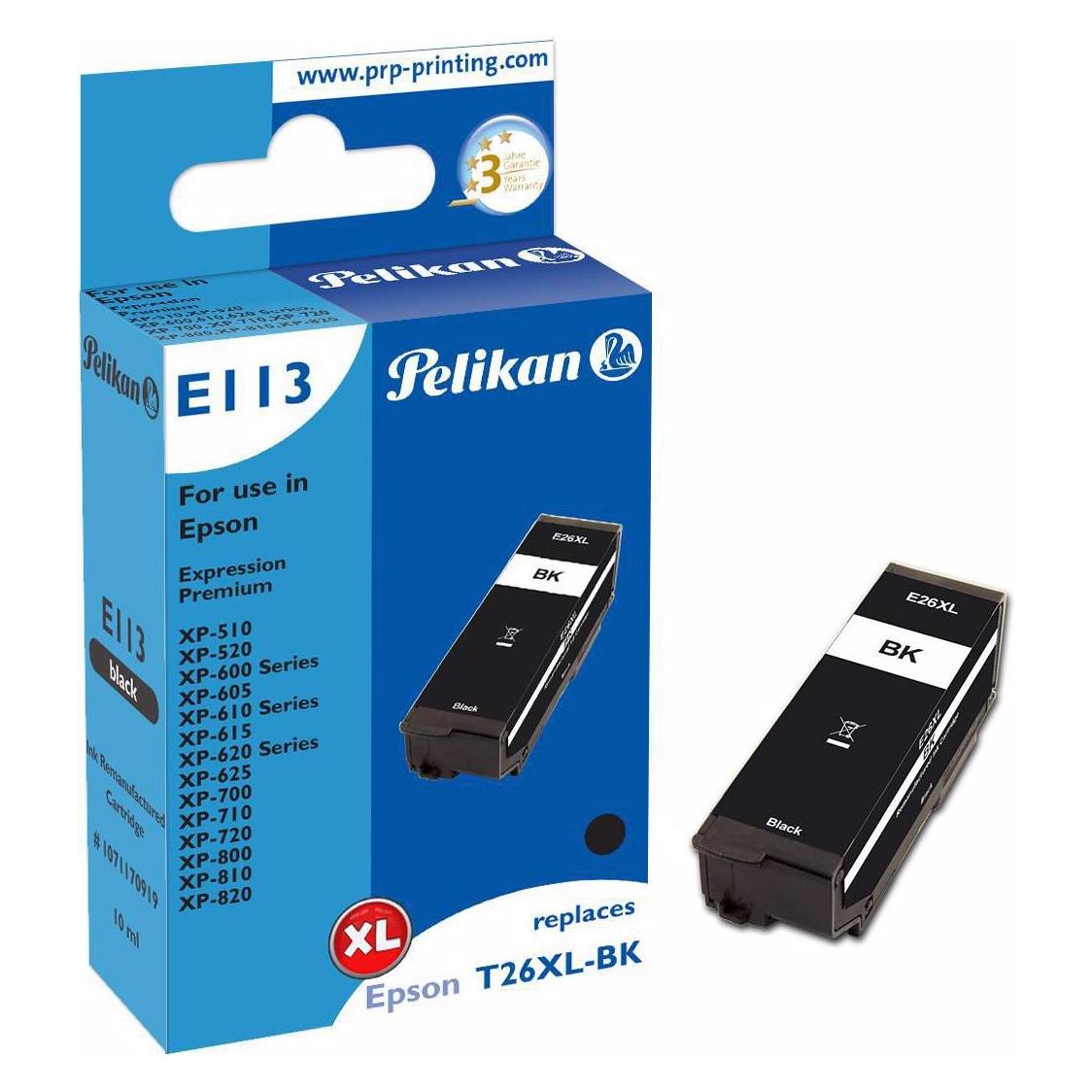 Pelikan Tinte Epson T26XL Black (BK) (1071170919)
