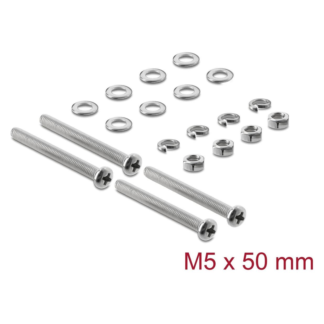 Delock Lüfterschrauben Set M5 x 50 mm 20-teilig (42550) (42550)