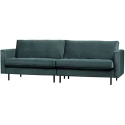 Sofa Rodeo Classic 3 Sitzer Samt, modern, Teal Blau, elegantes Design, bequeme Polsterung