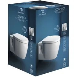 Ideal Standard Connect WC-Paket, ohne Spülrand, Weiß, K296001
