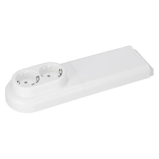 Pollmann Slk-Tank 3651010 Fussbodensteckdose weiss 2-fach (3651010)