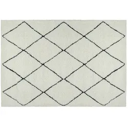 Webteppich   ¦ weiß ¦ Synthetische Fasern ¦ Maße (cm): B: 80