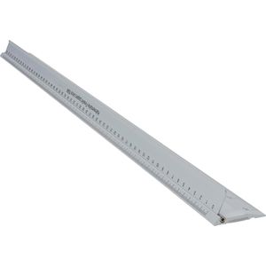 Hahnemühle Schneidelineal 10608891, 60 cm, aus Aluminium, mit klappbarem Fingerschutz, rutschsicher