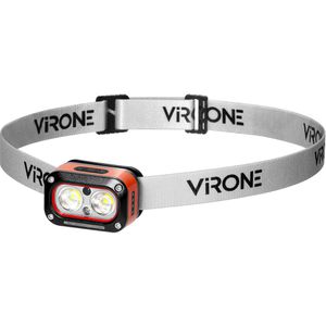 Virone Stirnlampe LT-24 LED, wiederaufladbar, 300 Lumen, mit Rotlicht, wasserfest