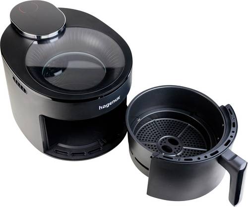 Hagenuk VAF-1500.5D Heißluft-Fritteuse 5l 1500W Antihaftbeschichtung, Cool-Touch-Gehäuse, digitaler Timer, Sichtfenster