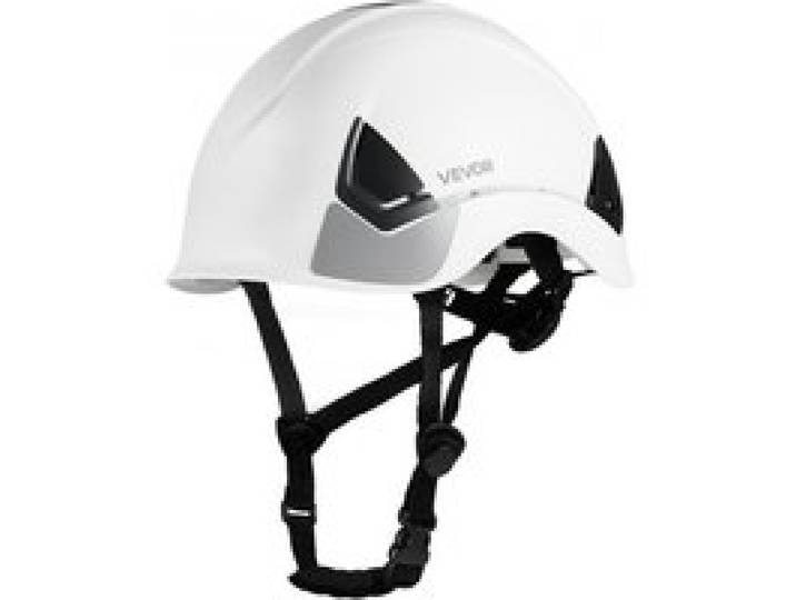 VEVOR Schutzhelm ANSI/ISEA Z89.1-zugelassener ABS-Sicherheitshelm mit 6-Punkt-Ratschenaufhängung, verstellbarer Industriehelm belüfteter Bauhelm Arbeitshelm für Industriebau Arbeitskleidung Weiß