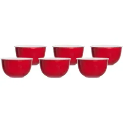 MÜSLISCHALEN Doppio Rot ø 14 cm 6er Set