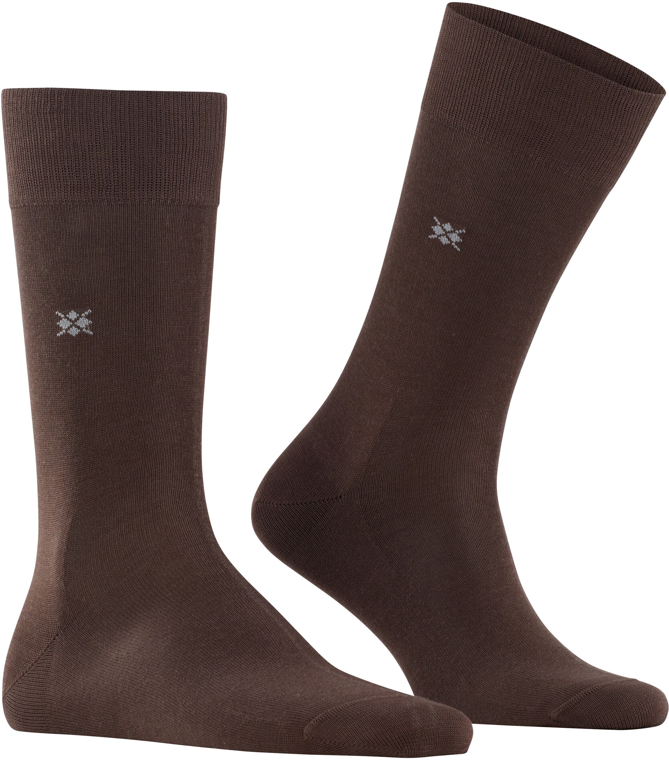 Socken BURLINGTON "Dublin", Herren, Gr. 40-46, braun (chocolate), Baumwollmischung, unifarben, Socken Socken, unifarben, Einheitsgröße 40-46, Burlington-Logo
