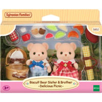 Sylvanian Families - Biscuit Bären Geschwister Picknickspaß, Konstruktionsspielzeug