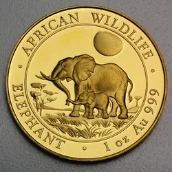 Goldmünze 1oz "Elefant" 2011 African Wildlife (Somalia)