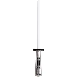 Global Keramischer Schleifstab, L 24 cm, Messerschärfer, Silber