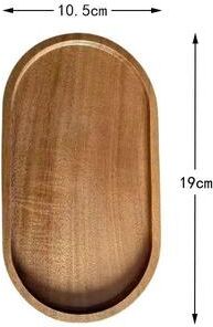 Uplift Essentials Wabi Sabi Acacia Wood Oval Decorative Tray oval Tray A