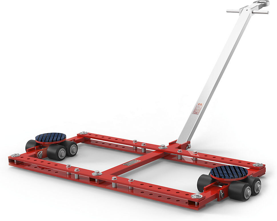 kaiserkraft Tandem-Fahrwerk, 7-fach verstellbar, Tragfähigkeit 6000 kg