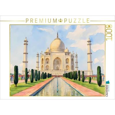 CALVENDO Puzzle Taj Mahal - Indien | 1000 Teile Lege-Größe 64x48cm Foto-Puzzle für glückliche Stunden