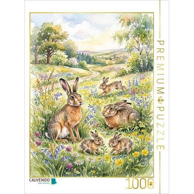 CALVENDO Puzzle Die Hasen | 1000 Teile Lege-Größe 64 × 48 cm Foto-Puzzle für glückliche Stunden