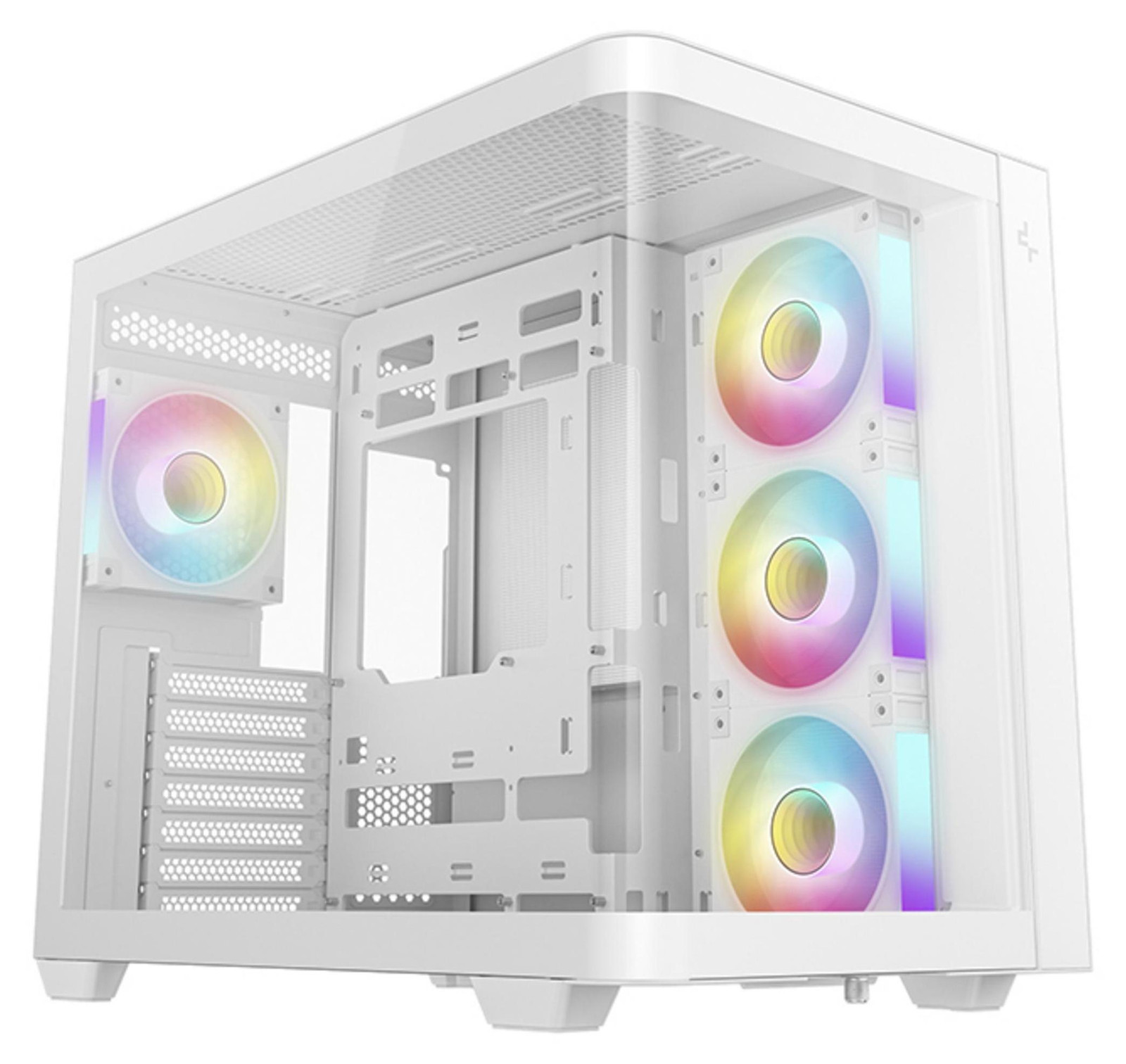 DeepCool CG530U 4F WH Wit Gebogen Glazen Vitrine