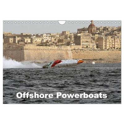 Offshore Powerboats (Wandkalender 2027 DIN A4 quer), CALVENDO Monatskalender