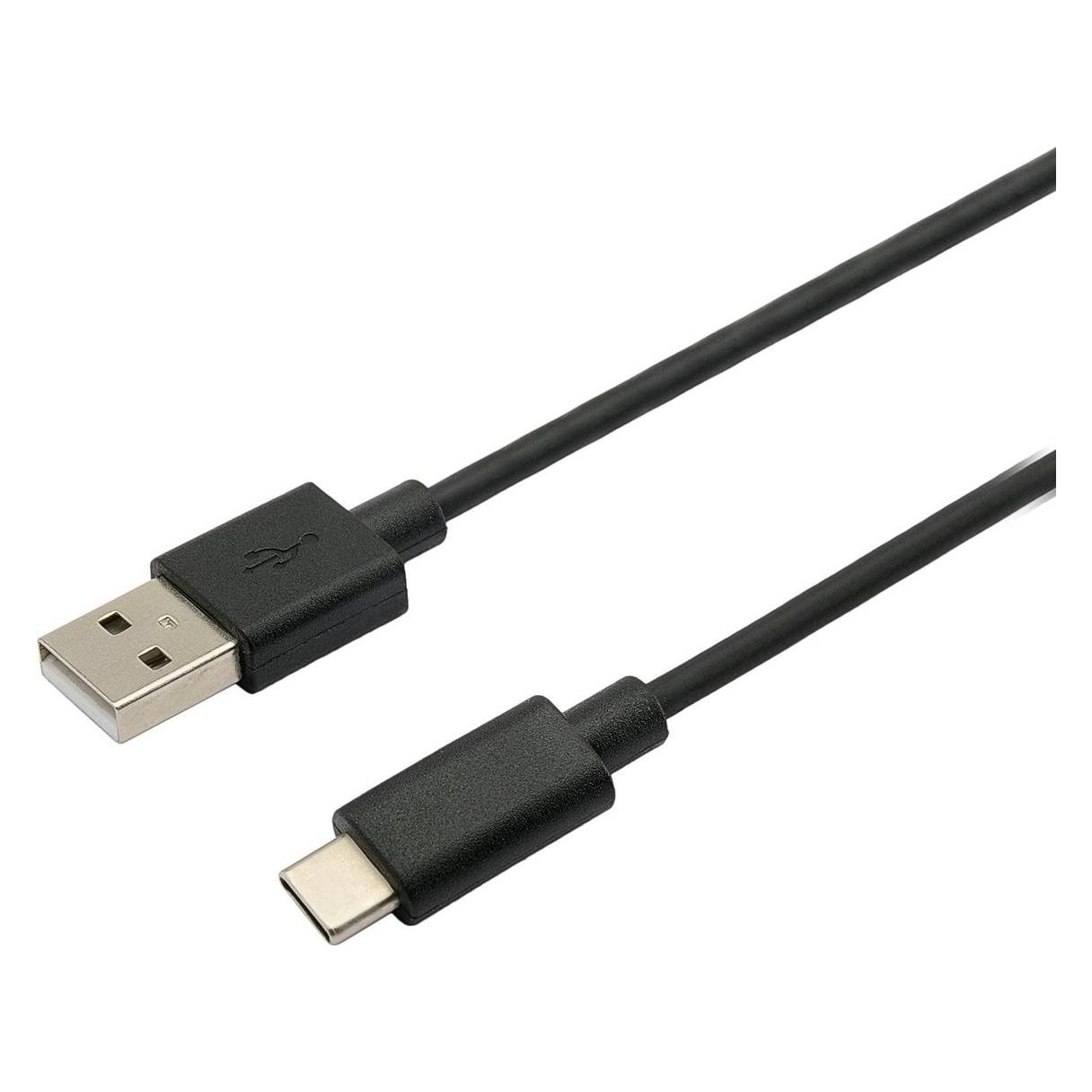 C-Tech USB 2.0 AM to Type-C cable (AM/CM), 2m, black (2 m, USB 2.0) (8594125012328)