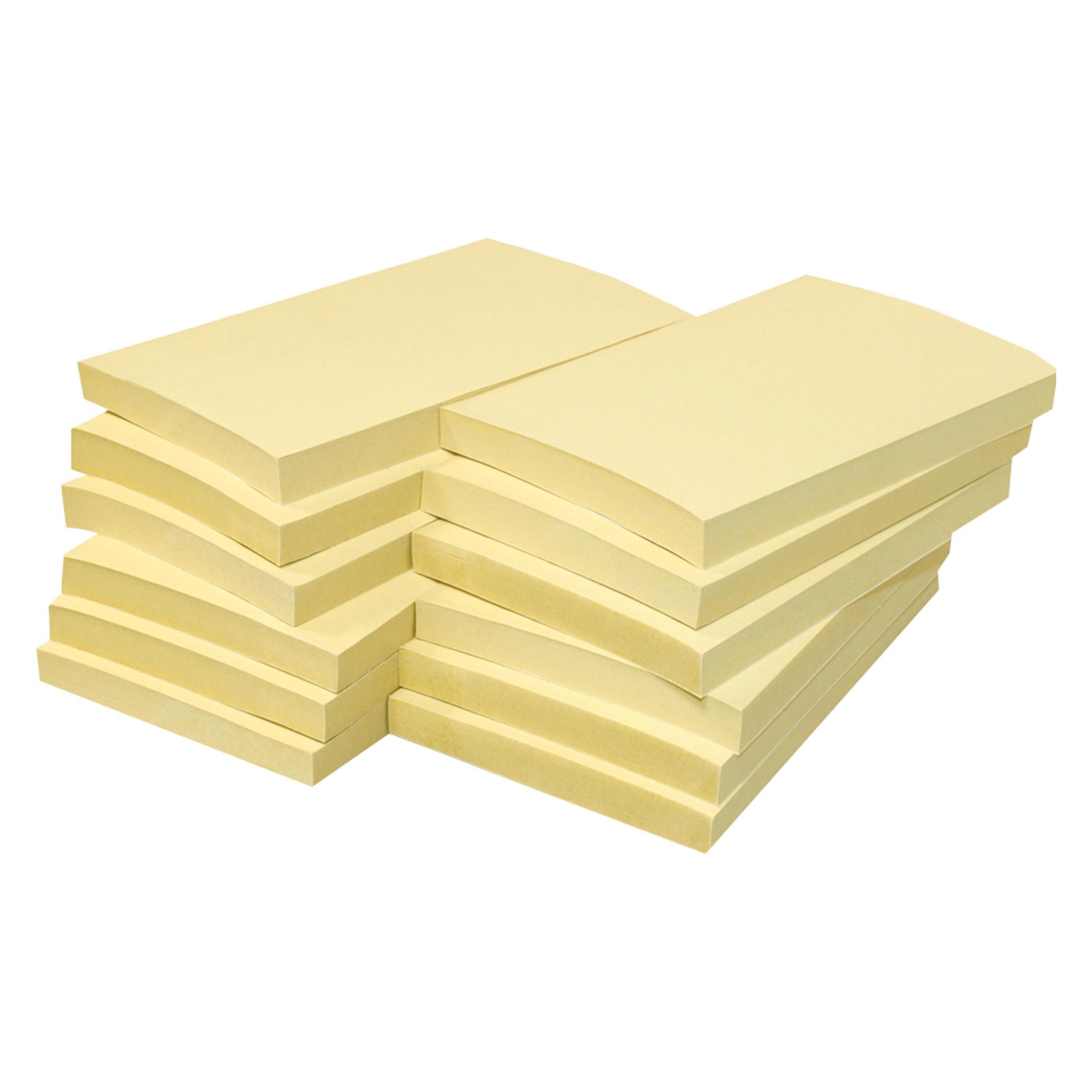 Info Recycling Haftnotizen Standard 5655-11BOX gelb 12 Blöcke (75 x 125 mm) (5655-11BOX)