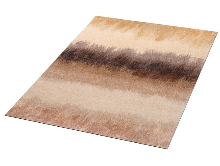 Teppich Bronze Bands , bunt, B:70cm H:9mm L:120cm, Polyamid, WASH+DRY BY KLEEN-TEX, Teppiche, Teppich