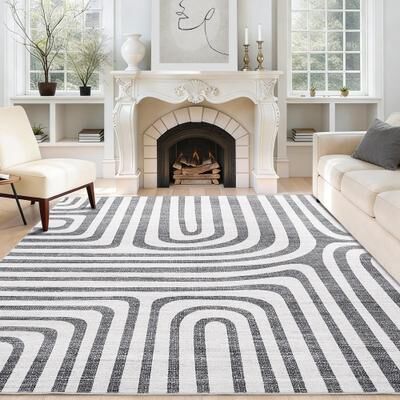 Garvee Non Slip & Low Pile Soft Foldable Carpet, Washable Area Rugs