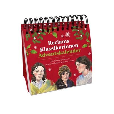 Reclams Klassikerinnen Adventskalender. 24 Weihnachtskarten mit Lebensweisheiten berühmter Frauen