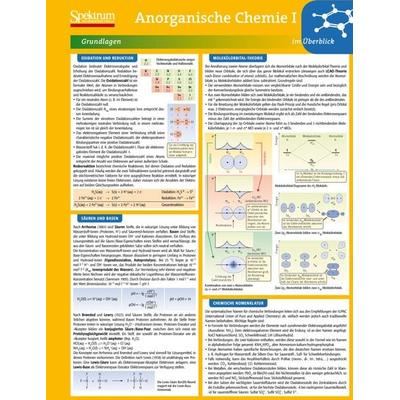 Lerntafel: Anorganische Chemie I im Überblick, Sonstige von Angela Simeon, Spektrum der Wissenschaft, 978-3-8274-2643-7