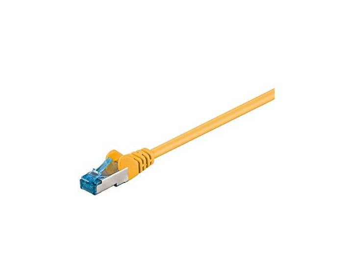 Goobay 93740 CAT 6a patchkabel, S/FTP (PiMF), geel