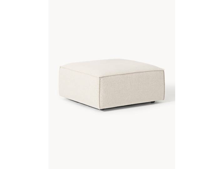 Pouf en mélange de lin Lennon