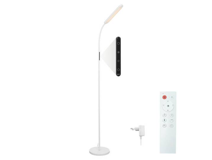 Nettlife Led-Stehlampe Yanchak 137.1/6/22.8cm, Weiß, Metall, LED integrated, 6x22.8x137.1 cm, Lampen & Leuchten, Innenbeleuchtung, Stehlampen