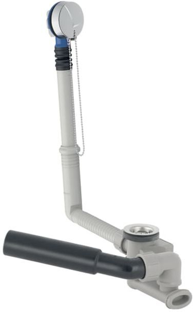Geberit d52 Badewannenablauf 150017006 mit Ventilstopfen, mit Fertigbauset, hochglanz-verchromt