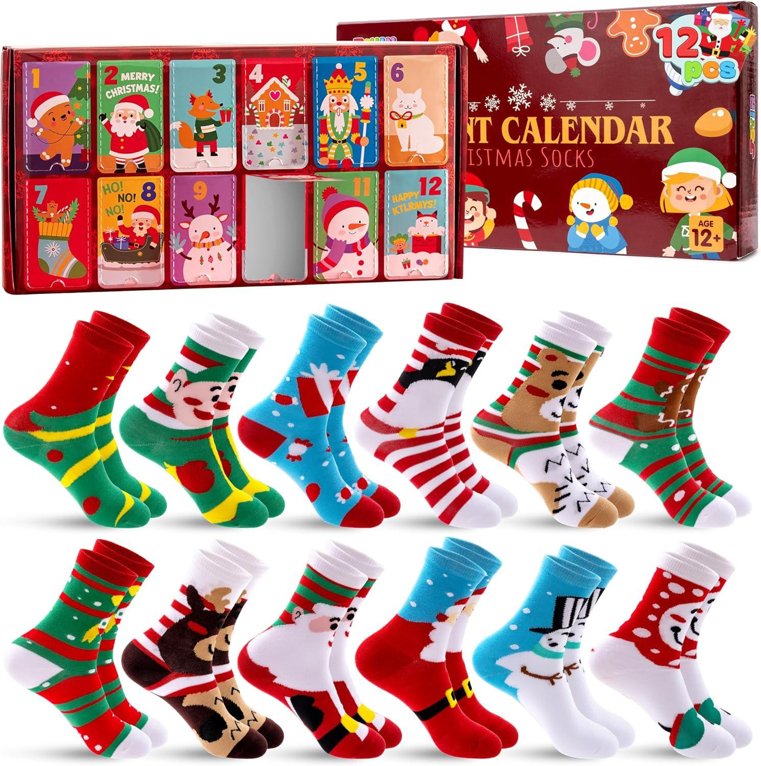 oCreon Adventskalender sokken voor volwassenen