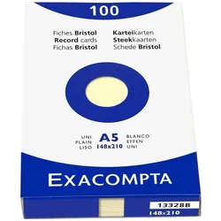 Exacompta, Karteikarten, Karteikarten (148 x 210 mm, 205 g/m2)