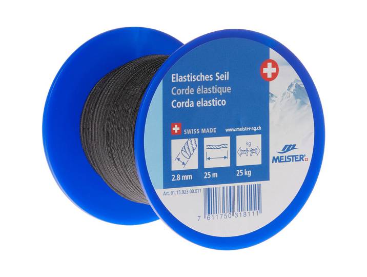 Elastische Kordel Schwarz ⌀ 2.8 mm