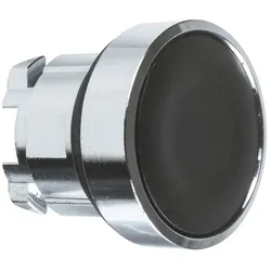 Schneider Electric ZB4BH02 Drucktaster, Frontelement, Harmony XB4, Metall, 22mm, schwarz, unbeschriftet, rastend