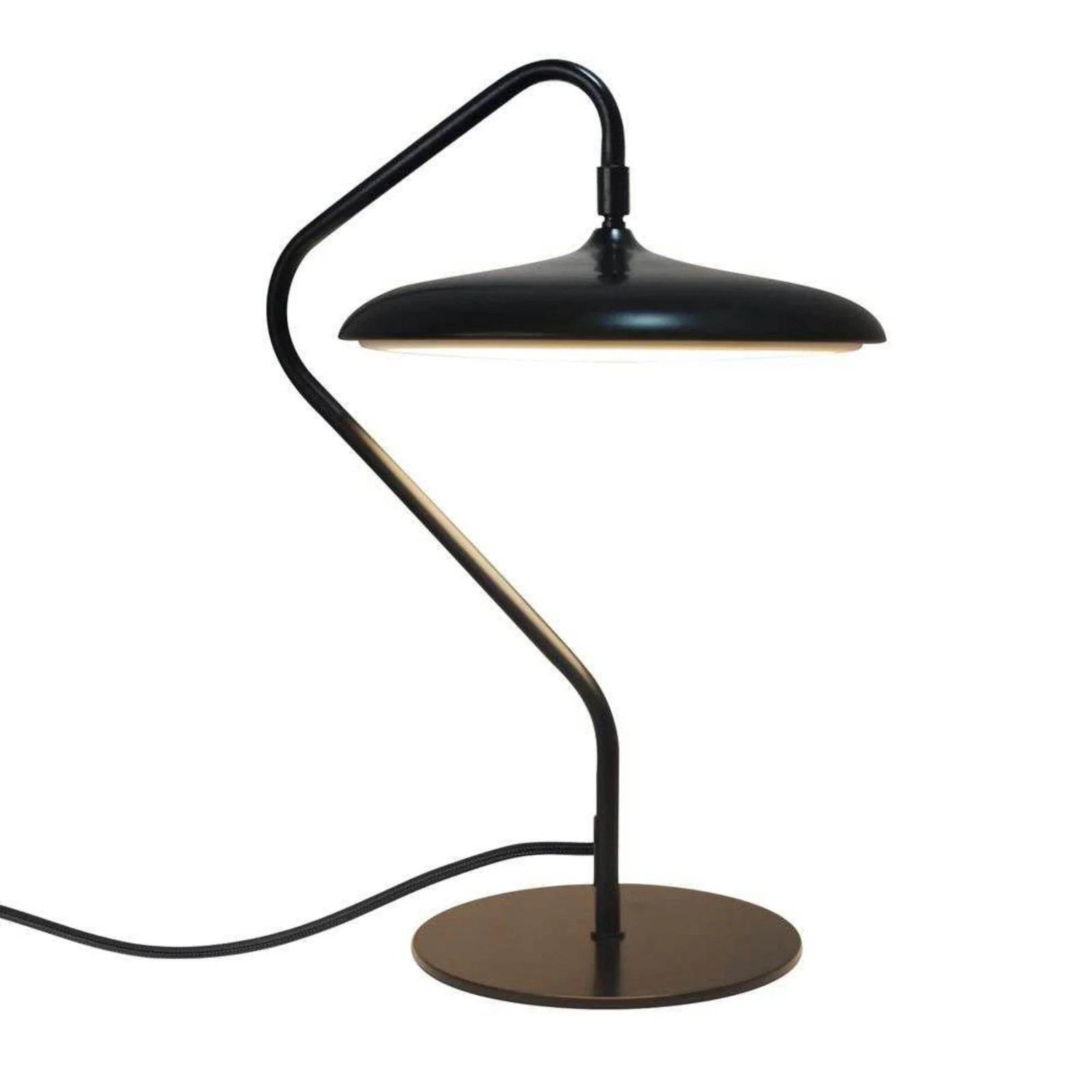Artist tafellamp zwart DFTP by Nordlux met lampenkap van metaal