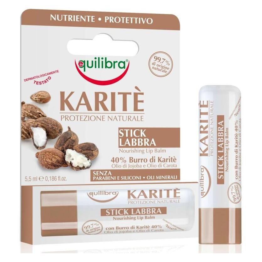 Equilibra Karite Protezione Naturale Stick Labbra Nourishing Lip Balm balsam do ust z masłem shea 5 (Lippenbalsam, 5.50 ml) (30085511)