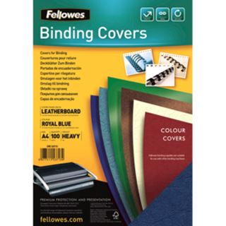 Fellowes Deckblatt Delta, Lederstruktur, DIN A4, royalblau