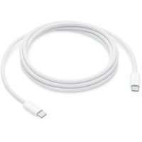 USB 2.0 Ladekabel, USB-C Stecker > USB-C Stecker weiß, 2 Meter, gesleevt, Laden mit bis zu 240 Watt
