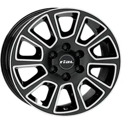 Rial Transporter 2 Diamond Black Front Polished 7x17 ET 50 6/130 Alufelge Schwarz