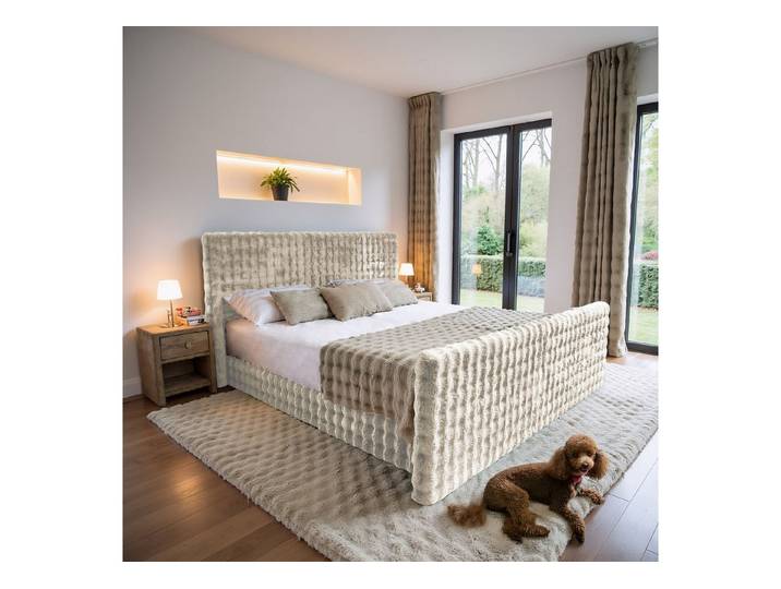 Kaiser Möbel Boxspringbett mit bettkasten, matratze, topper, BLANKET stoff Bubble, Bettkasten und Topper, inklusive Matratze, Mehrere Dimensionen