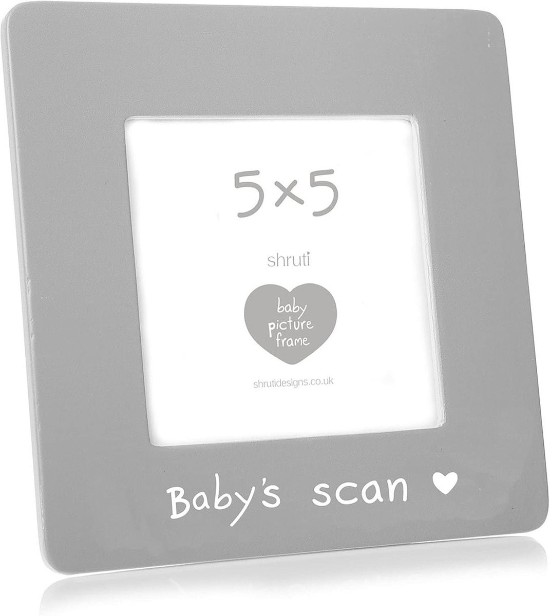 Grijs Baby Scan Fotolijst voor Babykamer Decoratie - 5x5 cm