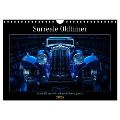 Surreale Oldtimer (Wandkalender 2026 DIN A4 quer), CALVENDO Monatskalender