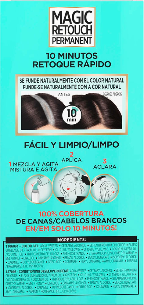 L'Oréal París Magic Retouch coloración permanente #2-Negro 1 u
