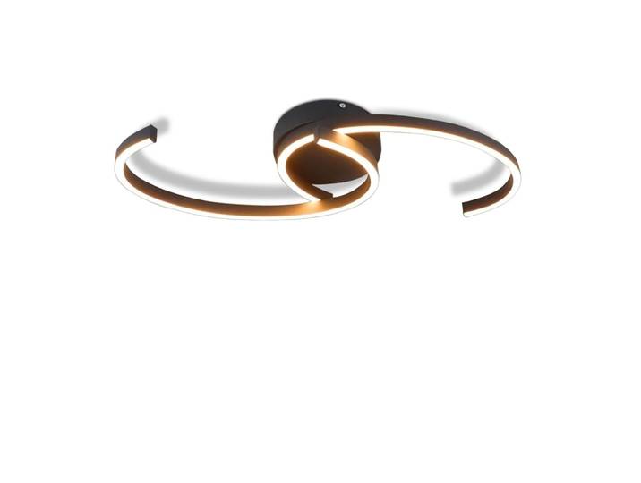 Plafonnier fer noir 60x16x8cm led 24w