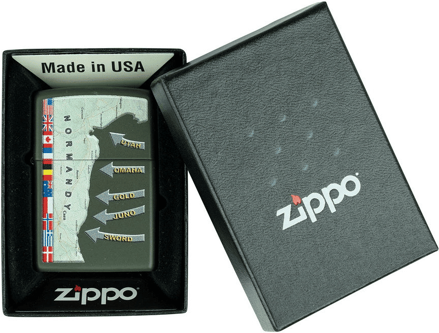 Zippo D-Day Military Map Normandy