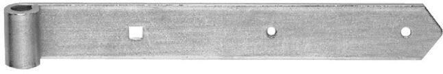 POLLMANN Charnière de porte bout pointu pour axe 13mm, 800mm fer, galvanisé clair (1068000)