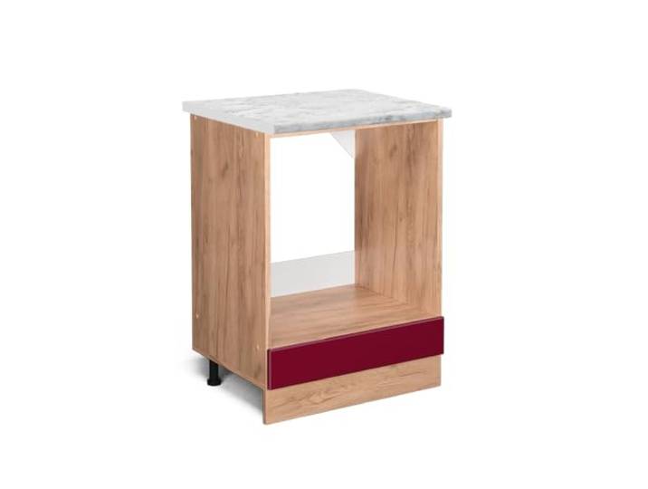 Vicco Herdumbauschrank R-Line, Rot Hochglanz, 60 cm
